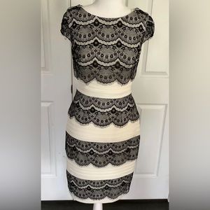 Black and White Lace Dress